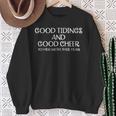 Good Tidings And Good Cheer To Hell With This Years Sweatshirt Gifts for Old Women