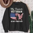 Grandpa Veterans Day My Favorite Veteran Is My Paw Paw Sweatshirt Gifts for Old Women