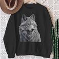 Grauer Wolf Sweatshirt Geschenke für alte Frauen