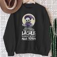 Grim Reaper Lächle Du Kannst Sie Nicht Alle Töten Skeleton Sweatshirt Geschenke für alte Frauen