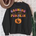 Growing A Little Pumpkin Halloween Pregnancy Announcement Sweatshirt Gifts for Old Women