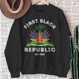 Haiti First Black Republic Since 1804 Haitian Flag Day Sweatshirt Gifts for Old Women