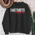 Ho La Sindrome Di Tourette Tourette A Nastro Tourette Felpa Regalos para ancianas
