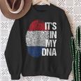 Holland Oranje Team Homeland Heart Roots Fingerprint Dna S Sweatshirt Geschenke für alte Frauen