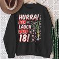 Hurra Der Lauch Wird 18 18Th Birthday 18Th Honourful Fun Sweatshirt Geschenke für alte Frauen