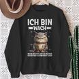 Ich Bin Wach Mehr Möchte Ich Nicht Sagen Katze Angervt Sweatshirt Geschenke für alte Frauen