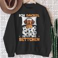 Ich Dackel Jetzt Ins Bettchen Sweatshirt Geschenke für alte Frauen