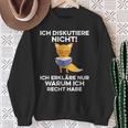 Ich Diskutiere Nicht Ich Erkläre Nur Warum Ich Recht Haben Ich Diskutier Sweatshirt Geschenke für alte Frauen