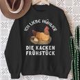 Ich Liebe Hühner Die Kacken Frühstück Ich Liebe Hühner Sweatshirt Geschenke für alte Frauen