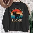 Ich Mag Halt Einfach Moose Animal Slogan Elk Sweatshirt Geschenke für alte Frauen