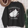 Ich Schnarche Nicht Ich Schnurre Saying Sleep Pyjama Sweatshirt Geschenke für alte Frauen