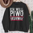 Ich Will Piwo Kurwa Original Pole Polska Poland Sweatshirt Geschenke für alte Frauen