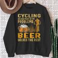 Il Ciclismo Risolve La Maggior Parte Dei Miei Problemi La Birra Risolve Il Resto Felpa Regalos para ancianas