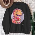Il Simpatico E Dolce Drago Dinosauro Tiene Il Cuore Per Felpa Regalos para ancianas