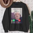John Pork Sta Chiamando Risposta Telefono Chiamata Felpa Regalos para ancianas