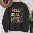 Jolly Lunch Squad Lunch Lady Christmas Lunch Lady Sweatshirt Gifts for Old Women