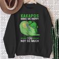 Kakapos Machen Glücklich New Zealand Flying Kakapo Sweatshirt Geschenke für alte Frauen