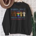Kamala Harris Tim Walz 2024 Lgbt Harris Walz 2024 Sweatshirt Gifts for Old Women