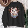 Katze Ramen Essen Nudeln Manga Anime Japanisch Kawaii Cute Sweatshirt Geschenke für alte Frauen