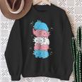 Kawaii Axolotl Heap Transgender Pride Flag Trans Lgbtq Sweatshirt Geschenke für alte Frauen