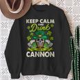 Keep Calm And Drink Like A Keep Calm And Letcannon Handle It Sweatshirt Gifts for Old Women