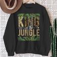 King Of The Jungle Tropical Animal Adventure Vacation Sweatshirt Gifts for Old Women
