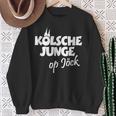 Kölsche Junge Op Jöck Kölner Unterwegs Cologne Sweatshirt Geschenke für alte Frauen