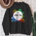 Kreta 2024 Colourful Travel Quote Sweatshirt Geschenke für alte Frauen