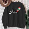 Lebanon Flag Map Arabic Beirut Lobanna Lebanon Lebanon Sweatshirt Geschenke für alte Frauen