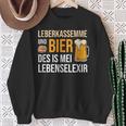 Leberkassmel & Bier Des Is Mei Lebenselexier Leberkas Sweatshirt Geschenke für alte Frauen