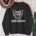 Lecker Bierchen X New Pedro Waschbär Meme Cute Racoon Sweatshirt Geschenke für alte Frauen