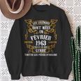 Les Legendes Sont Nees En Fevrier 1963 60E Anniversaire Homme Sweater e Cadeaux pour les femmes âgées