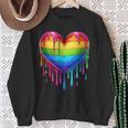 Lgbtq Corazón Arco Iris Orgullo Gay Lgbt Sin Mangas Camisa de entrenamiento Regalos para ancianas