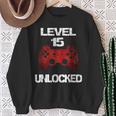 Livello 15 Ragazzi Sbloccati 15° Compleanno 15 Anni Giocatore Ragazzi Felpa Regalos para ancianas