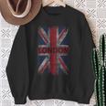 Londra Inghilterra Distressed Union Jack Felpa Regalos para ancianas