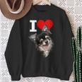 I Love Chihuahua Chiwawa A Pelo Lungo Felpa Regalos para ancianas