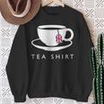 I Love English Tea Uk Flag Fun Novelty Souvenir Memorabilia Sweatshirt Gifts for Old Women