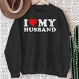 I Love My Husband Matrimonio Anniversario Cuore Mio Marito Felpa Regalos para ancianas