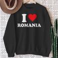 I Love Rumania Corazón Regalo Rumano Rumana Camisa de entrenamiento Regalos para ancianas