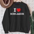 I Love Schlager I Love Schlager Fan Sweatshirt Geschenke für alte Frauen