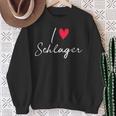 I Love Schlager Sweatshirt Geschenke für alte Frauen