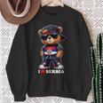 I Love Serbia Serbian Flag Teddy Bear Srbija Sweatshirt Geschenke für alte Frauen