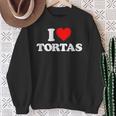 I Love Tortas I Heart Tortas Sweatshirt Gifts for Old Women