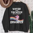 Lustigesater Einer Tochter Einhörner Geburt Baby Sweatshirt Geschenke für alte Frauen