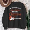 Mai Sottovalutare Una Donna Con Chitarra Rock Chitarrista Felpa Regalos para ancianas