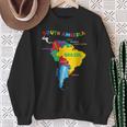Mappa Illustrata Disegnata A Manoariopinta Del Sud America Felpa Regalos para ancianas