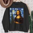 Mash-Up Artistico Della Notte Stellata Di Monna Lisa Felpa Regalos para ancianas