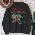Merry Christmas Biker Santa Xmas Motorcycle Big Bike Dad Men Sweatshirt Gifts for Old Women