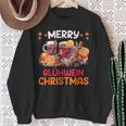 Merry Glühwein Christmas Feuerzangenpunch Christmas Market Sweatshirt Geschenke für alte Frauen