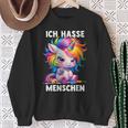 Misantroph Ich Hasse Menschen Sweatshirt Geschenke für alte Frauen